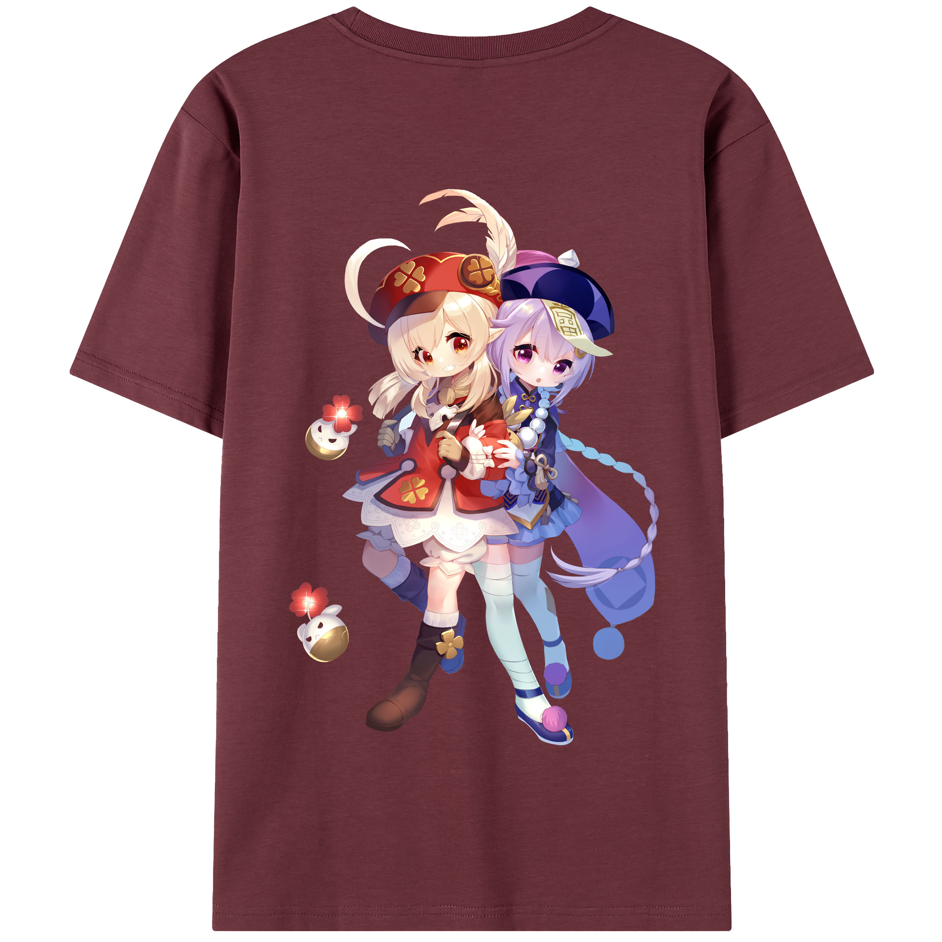 げんし神 七七 なな  genshin Nana 綿100％半袖Tシャツ（背面プリント）